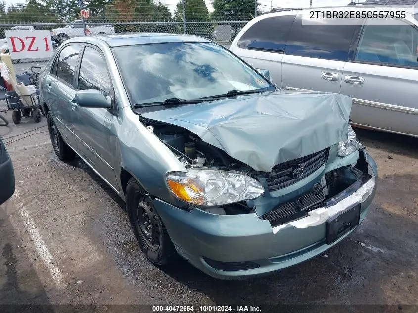 2005 Toyota Corolla Le VIN: 2T1BR32E85C557955 Lot: 40472654