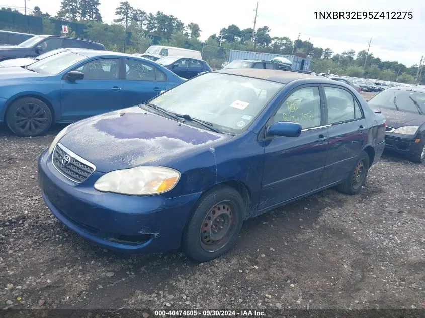 2005 Toyota Corolla Le VIN: 1NXBR32E95Z412275 Lot: 40474605