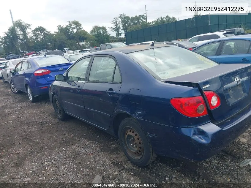 2005 Toyota Corolla Le VIN: 1NXBR32E95Z412275 Lot: 40474605