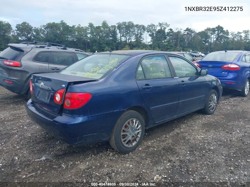 2005 Toyota Corolla Le VIN: 1NXBR32E95Z412275 Lot: 40474605