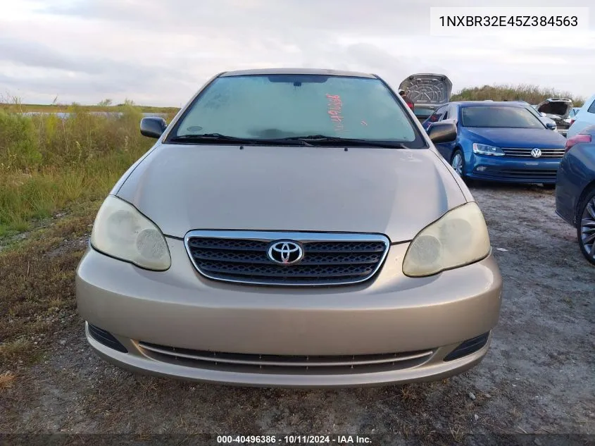 2005 Toyota Corolla Ce/Le/S VIN: 1NXBR32E45Z384563 Lot: 40496386