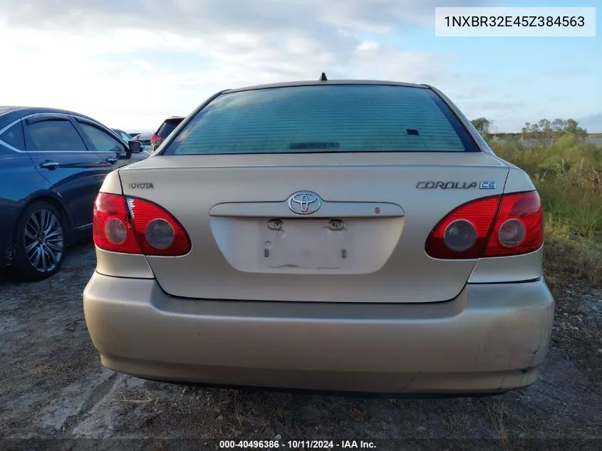 2005 Toyota Corolla Ce/Le/S VIN: 1NXBR32E45Z384563 Lot: 40496386