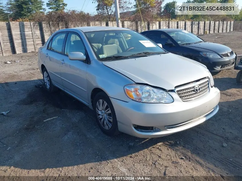 2005 Toyota Corolla Le VIN: 2T1BR32E45C448831 Lot: 40519585