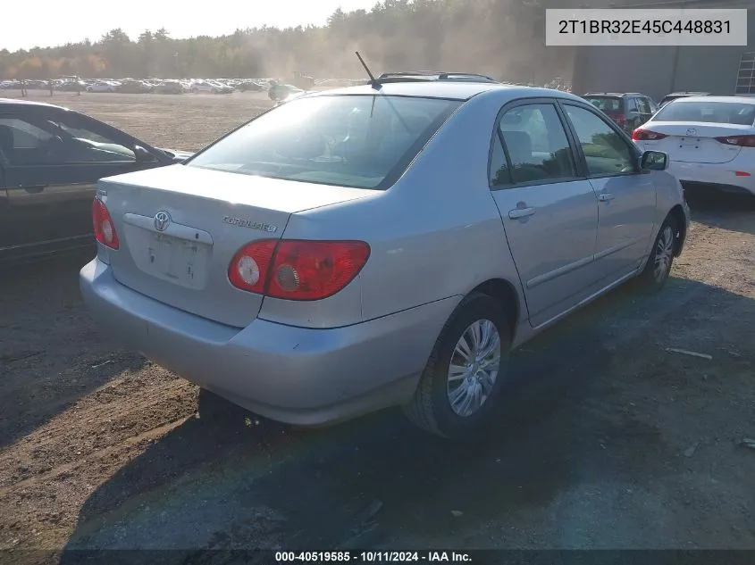 2005 Toyota Corolla Le VIN: 2T1BR32E45C448831 Lot: 40519585