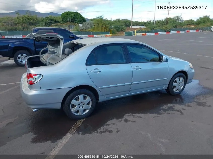 2005 Toyota Corolla Le VIN: 1NXBR32E95Z539317 Lot: 40538015