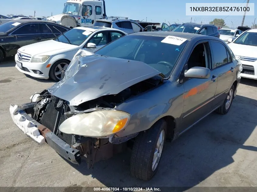 2005 Toyota Corolla S VIN: 1NXBR32E85Z476100 Lot: 40567034