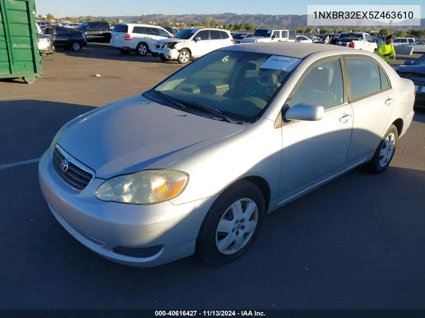 2005 Toyota Corolla Le VIN: 1NXBR32EX5Z463610 Lot: 40616427