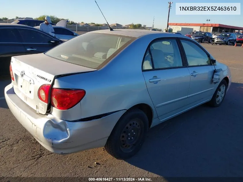 2005 Toyota Corolla Le VIN: 1NXBR32EX5Z463610 Lot: 40616427