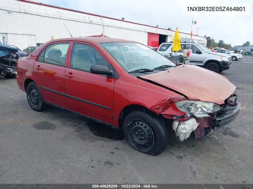 2005 Toyota Corolla Ce VIN: 1NXBR32E05Z464801 Lot: 40625209