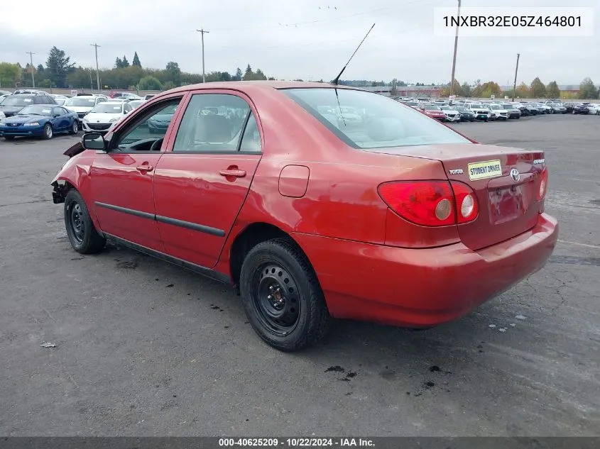 2005 Toyota Corolla Ce VIN: 1NXBR32E05Z464801 Lot: 40625209