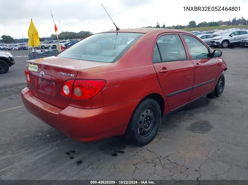 2005 Toyota Corolla Ce VIN: 1NXBR32E05Z464801 Lot: 40625209