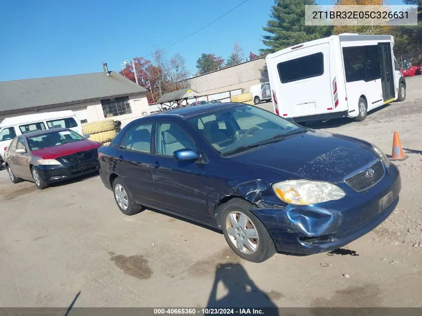 2005 Toyota Corolla Le VIN: 2T1BR32E05C326631 Lot: 40665360