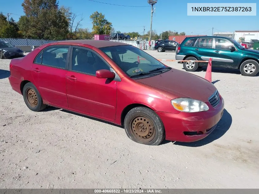 2005 Toyota Corolla Le VIN: 1NXBR32E75Z387263 Lot: 40665522