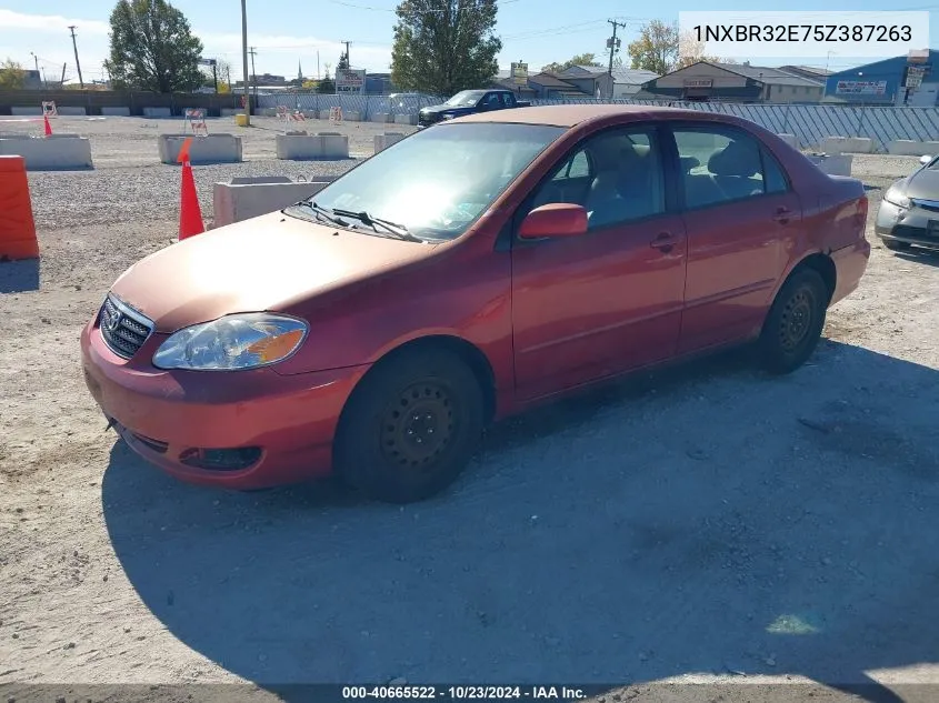 2005 Toyota Corolla Le VIN: 1NXBR32E75Z387263 Lot: 40665522