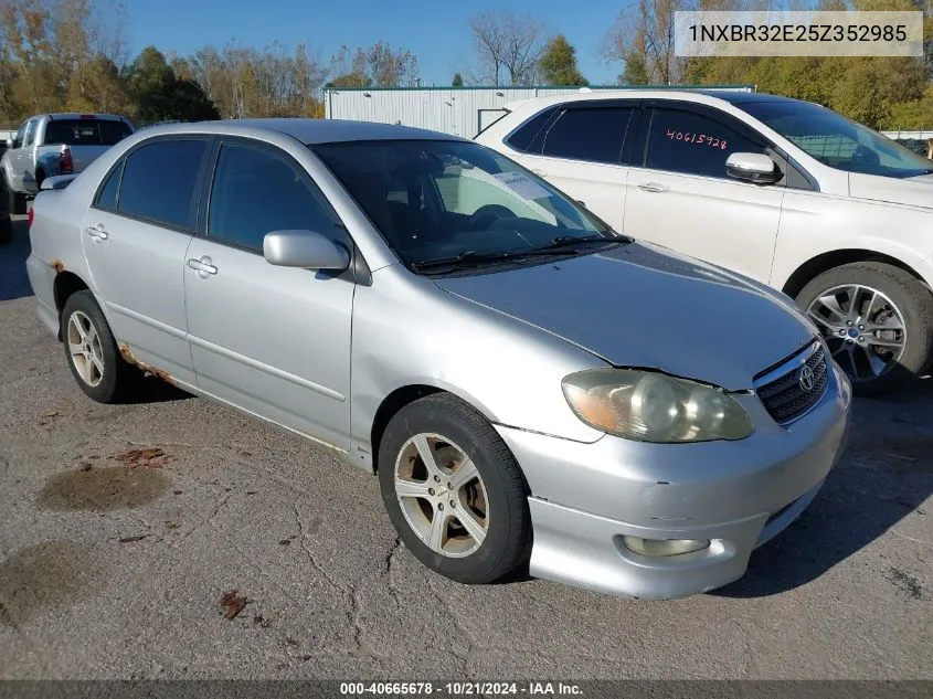 2005 Toyota Corolla S VIN: 1NXBR32E25Z352985 Lot: 40665678