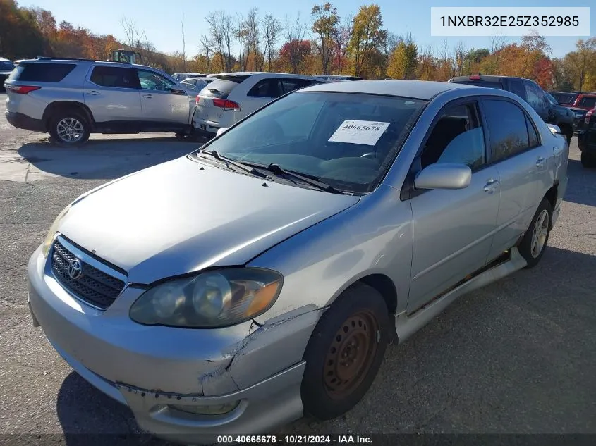 2005 Toyota Corolla S VIN: 1NXBR32E25Z352985 Lot: 40665678