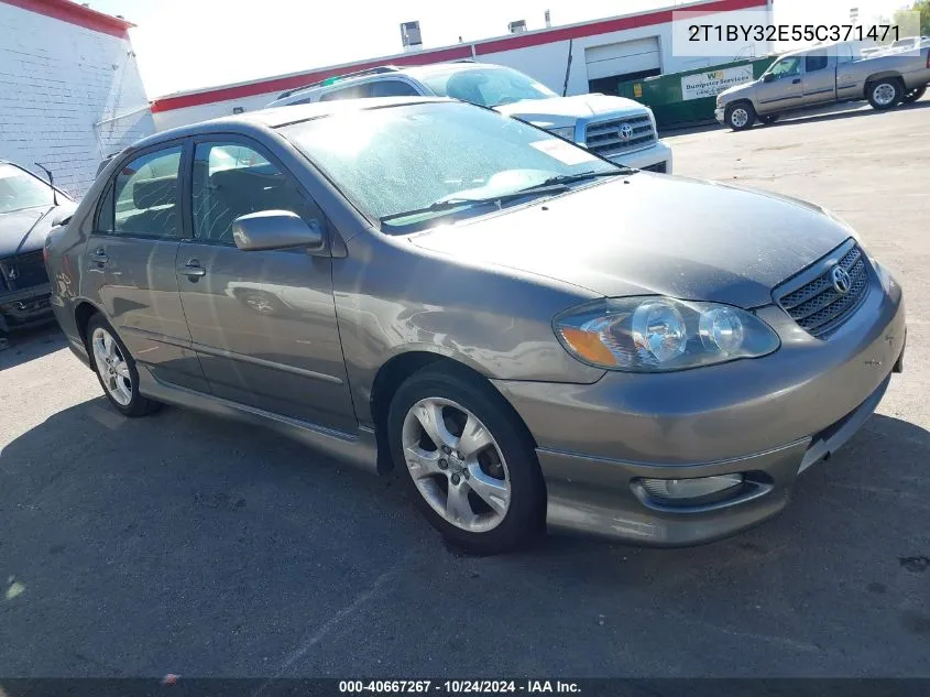 2005 Toyota Corolla Xrs VIN: 2T1BY32E55C371471 Lot: 40667267