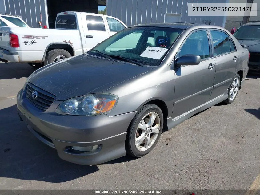 2005 Toyota Corolla Xrs VIN: 2T1BY32E55C371471 Lot: 40667267