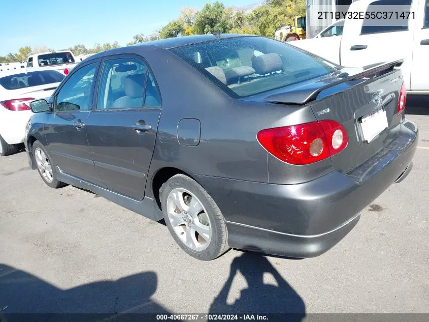 2005 Toyota Corolla Xrs VIN: 2T1BY32E55C371471 Lot: 40667267