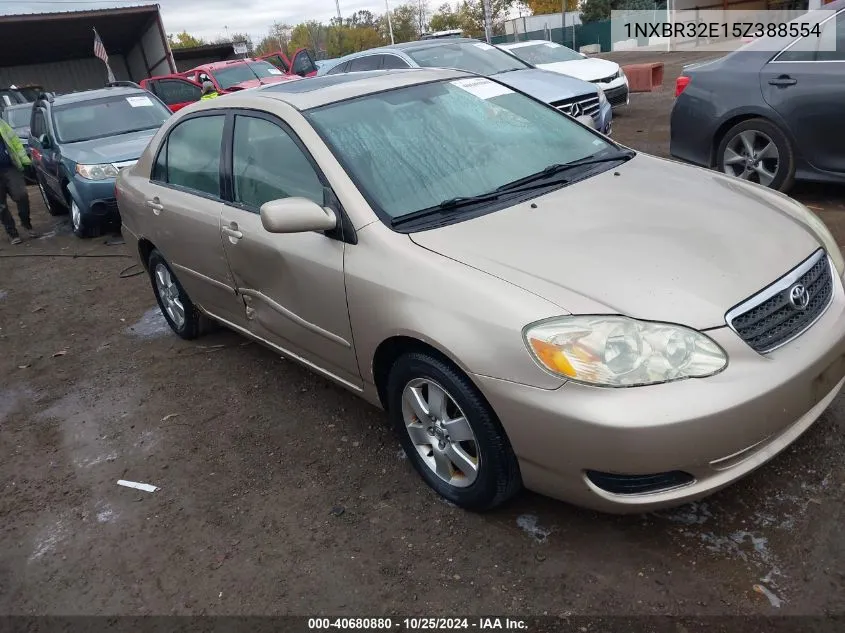 2005 Toyota Corolla Le VIN: 1NXBR32E15Z388554 Lot: 40680880