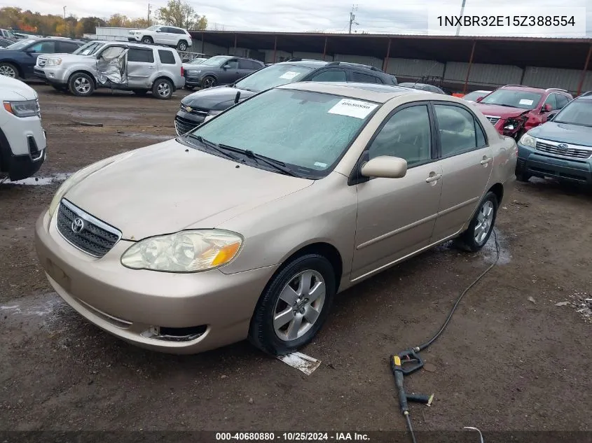 2005 Toyota Corolla Le VIN: 1NXBR32E15Z388554 Lot: 40680880