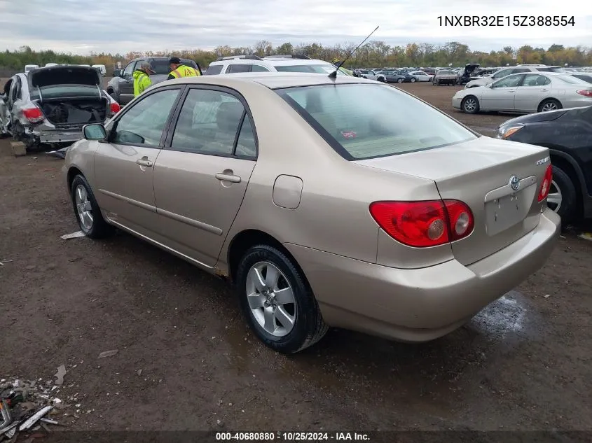 2005 Toyota Corolla Le VIN: 1NXBR32E15Z388554 Lot: 40680880