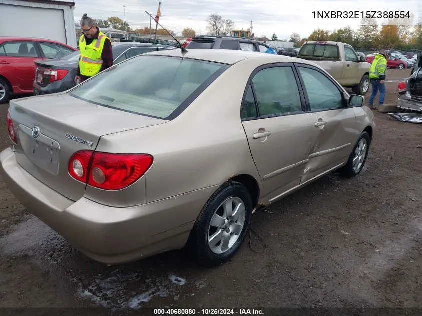 2005 Toyota Corolla Le VIN: 1NXBR32E15Z388554 Lot: 40680880