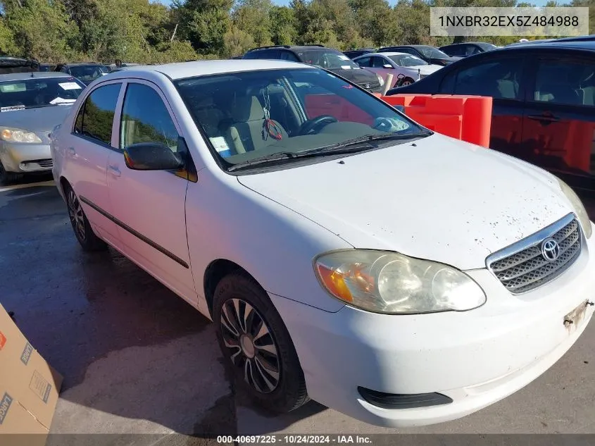 2005 Toyota Corolla Ce VIN: 1NXBR32EX5Z484988 Lot: 40697225