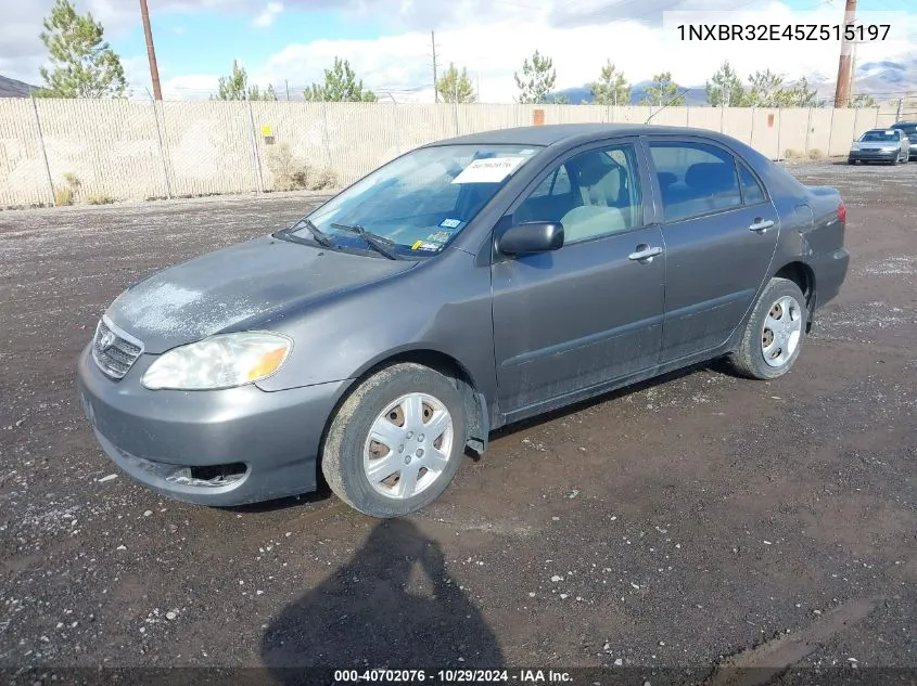 2005 Toyota Corolla Ce VIN: 1NXBR32E45Z515197 Lot: 40702076