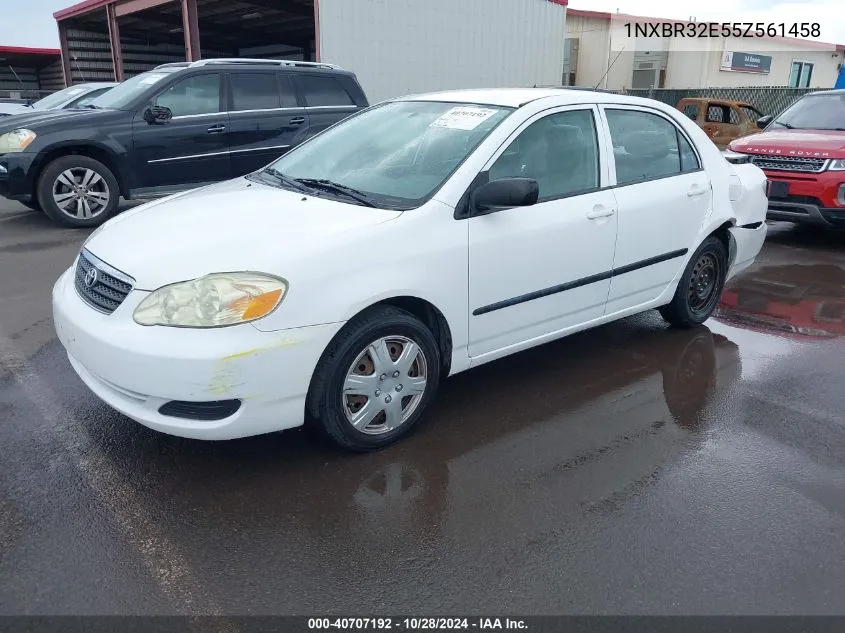 2005 Toyota Corolla Ce VIN: 1NXBR32E55Z561458 Lot: 40707192