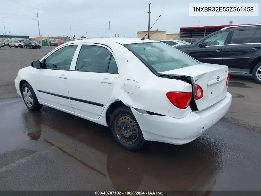 2005 Toyota Corolla Ce VIN: 1NXBR32E55Z561458 Lot: 40707192