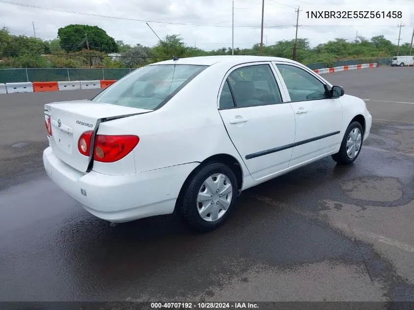 2005 Toyota Corolla Ce VIN: 1NXBR32E55Z561458 Lot: 40707192