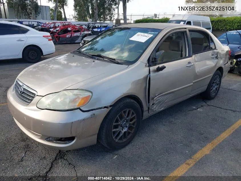 2005 Toyota Corolla Le VIN: 1NXBR32E35Z425104 Lot: 40714042