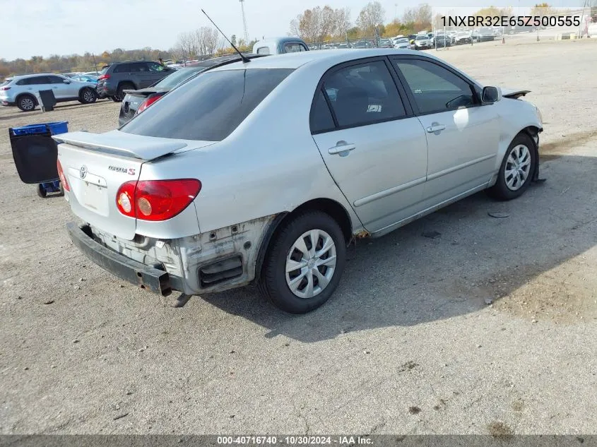 2005 Toyota Corolla S VIN: 1NXBR32E65Z500555 Lot: 40716740