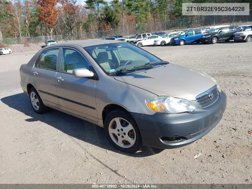 2005 Toyota Corolla Ce/Le/S VIN: 2T1BR32E95C364228 Lot: 40718992