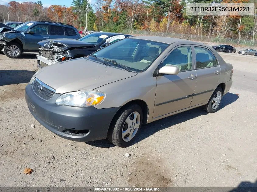 2005 Toyota Corolla Ce/Le/S VIN: 2T1BR32E95C364228 Lot: 40718992