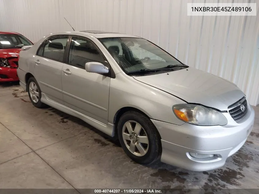 2005 Toyota Corolla S VIN: 1NXBR30E45Z489106 Lot: 40744207