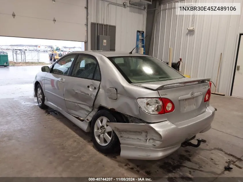 2005 Toyota Corolla S VIN: 1NXBR30E45Z489106 Lot: 40744207