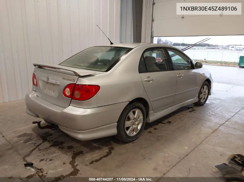 2005 Toyota Corolla S VIN: 1NXBR30E45Z489106 Lot: 40744207