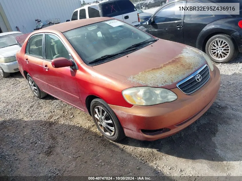 2005 Toyota Corolla Le VIN: 1NXBR32E95Z436916 Lot: 40747024