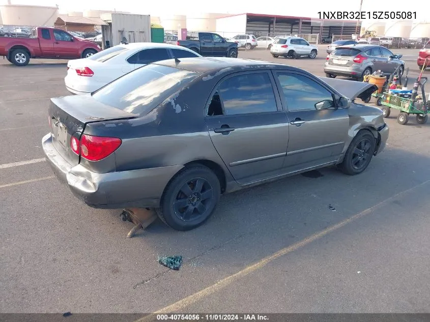 2005 Toyota Corolla S VIN: 1NXBR32E15Z505081 Lot: 40754056