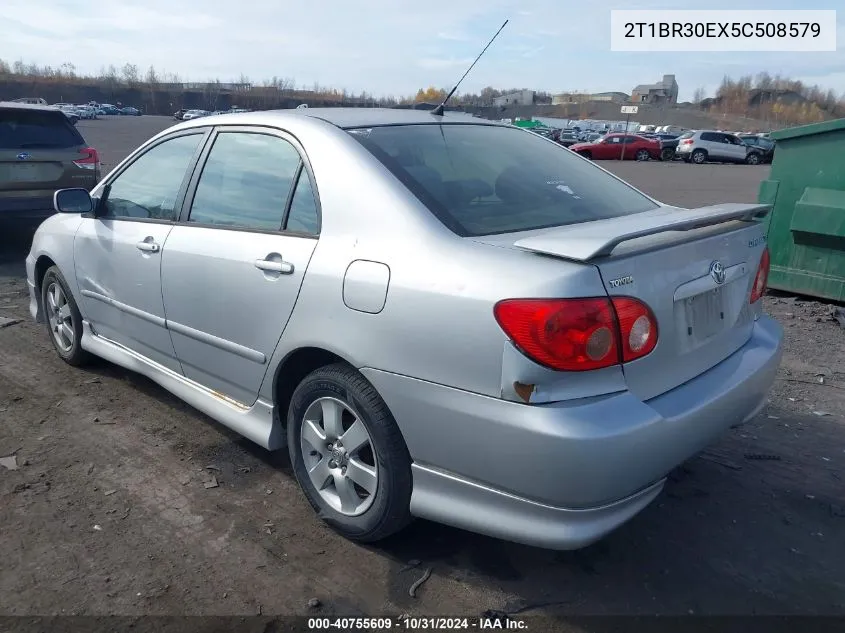 2005 Toyota Corolla S VIN: 2T1BR30EX5C508579 Lot: 40755609