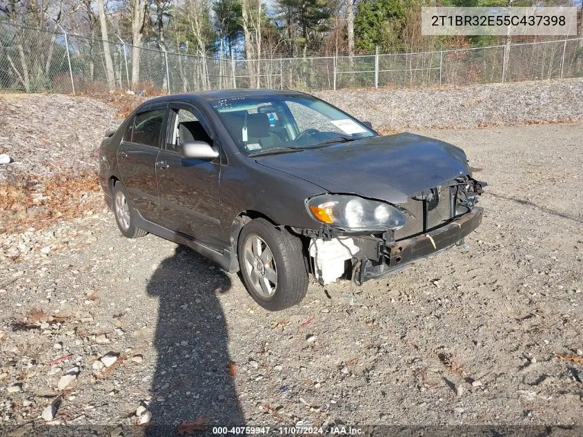 2005 Toyota Corolla S VIN: 2T1BR32E55C437398 Lot: 40759947