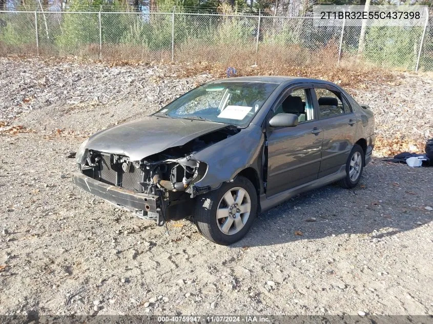 2005 Toyota Corolla S VIN: 2T1BR32E55C437398 Lot: 40759947