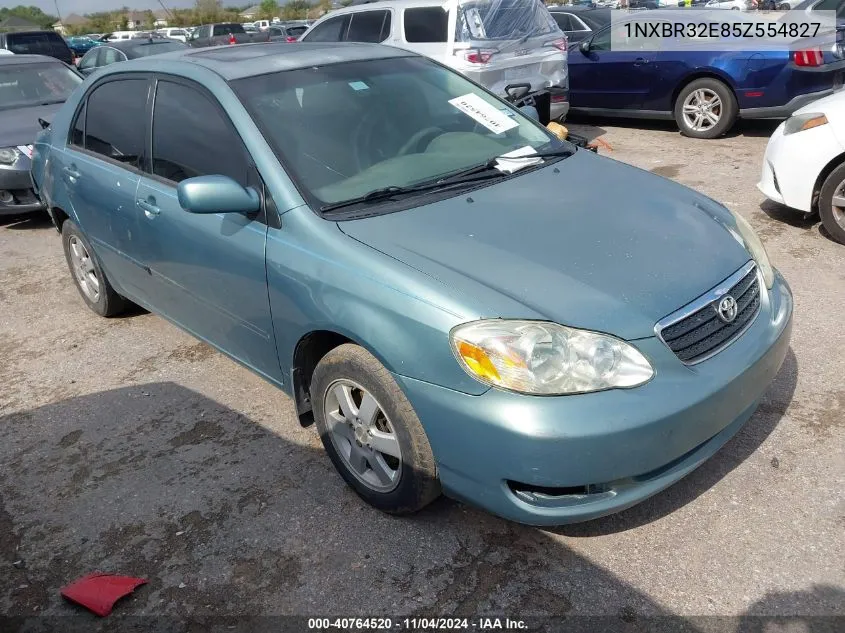 2005 Toyota Corolla Le VIN: 1NXBR32E85Z554827 Lot: 40764520