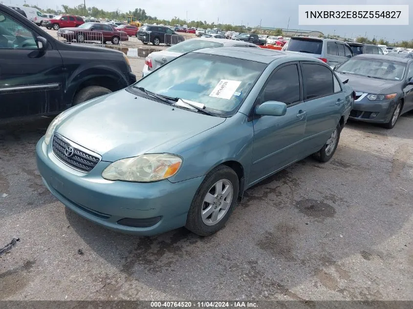 2005 Toyota Corolla Le VIN: 1NXBR32E85Z554827 Lot: 40764520