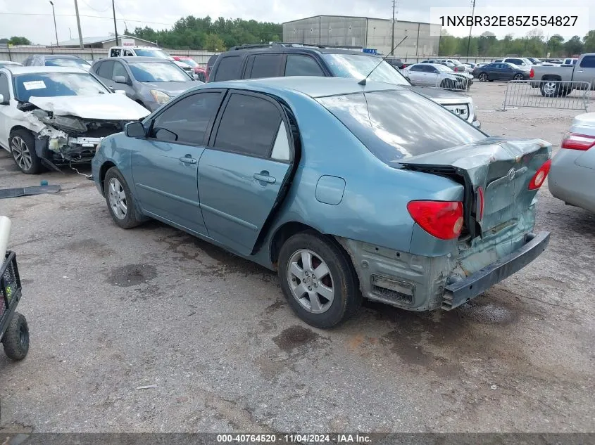 2005 Toyota Corolla Le VIN: 1NXBR32E85Z554827 Lot: 40764520