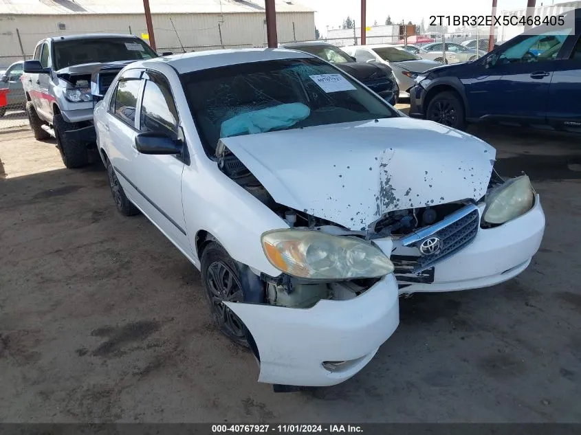 2005 Toyota Corolla Ce VIN: 2T1BR32EX5C468405 Lot: 40767927