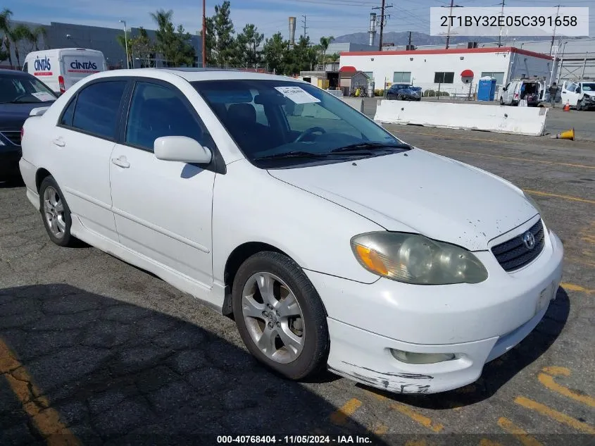 2T1BY32E05C391658 2005 Toyota Corolla Xrs