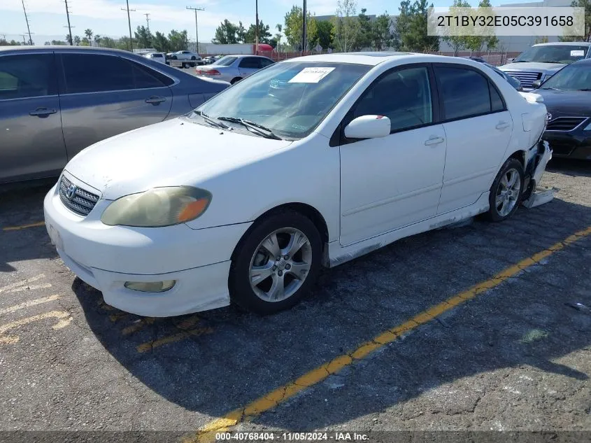 2T1BY32E05C391658 2005 Toyota Corolla Xrs